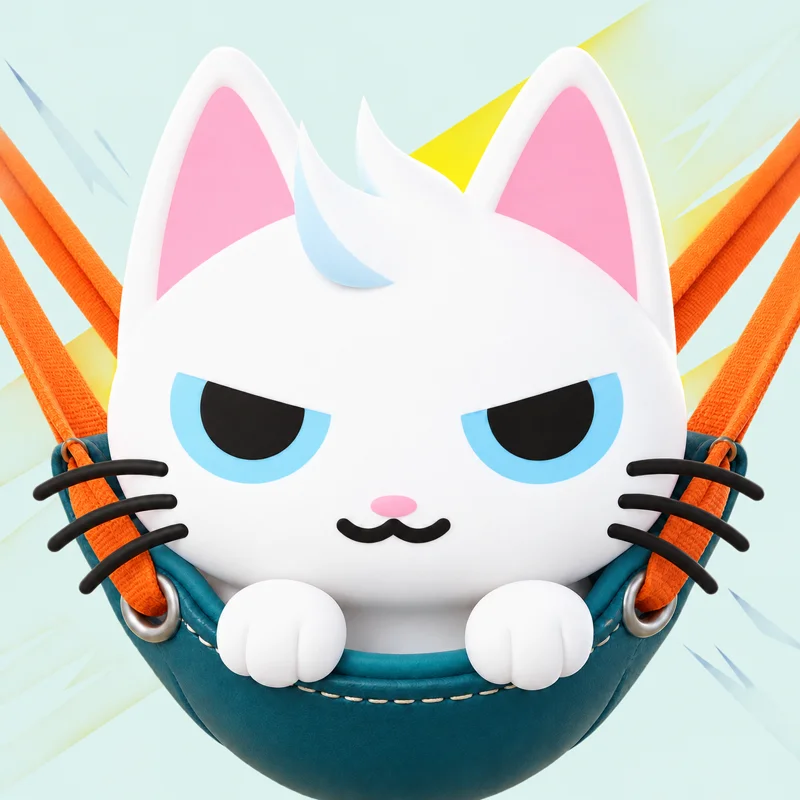 MEW loaded in the slingshot pouch, unimpressed